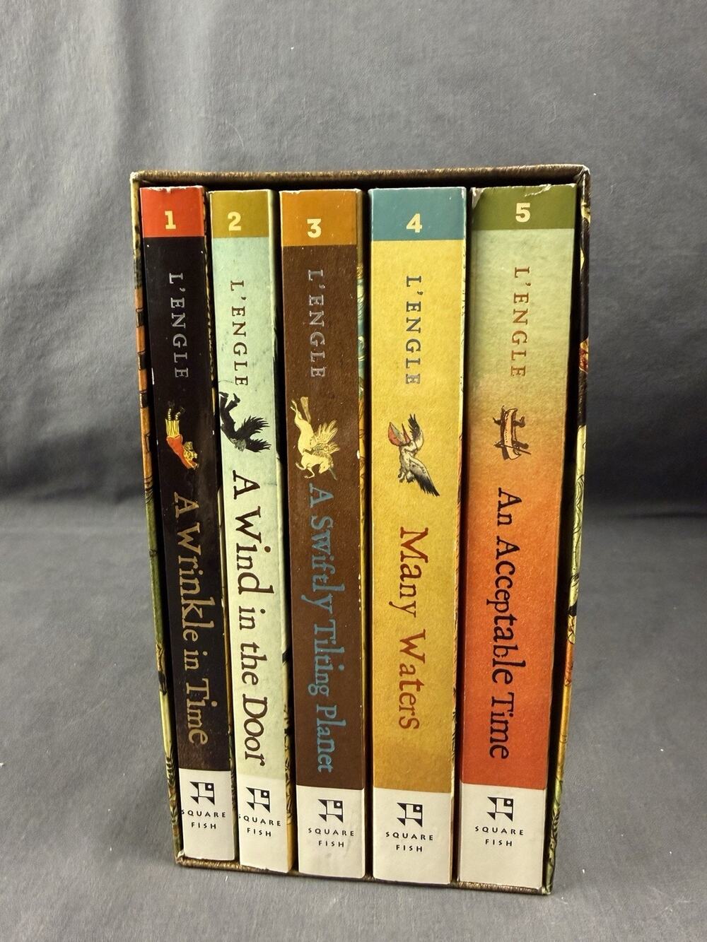 The Wrinkle in Time Quintet Boxed Set 5 Books Madeleine L'Engle Very good cond.